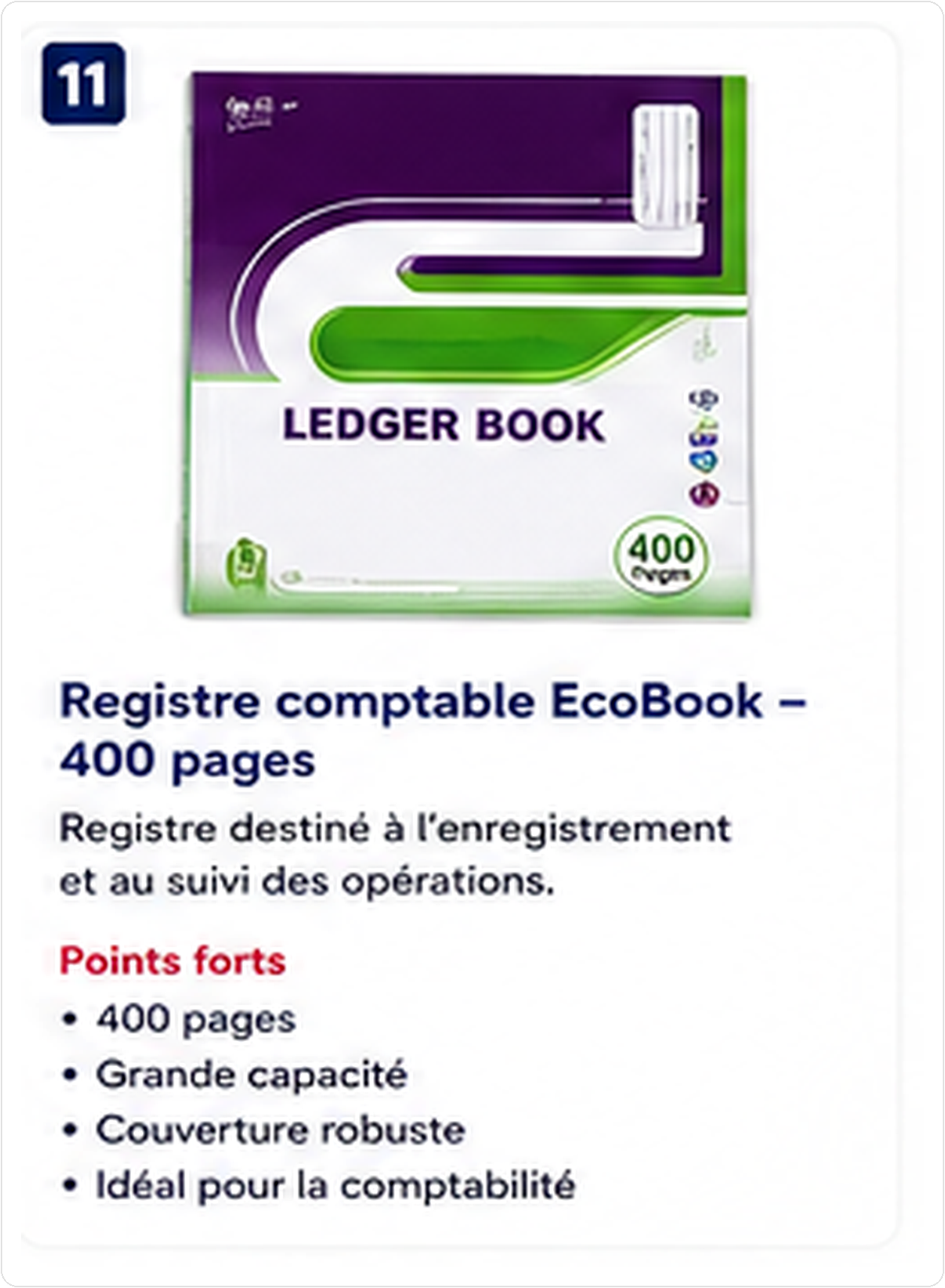 Cahier Couverture solide - EcoBook - 400 pages